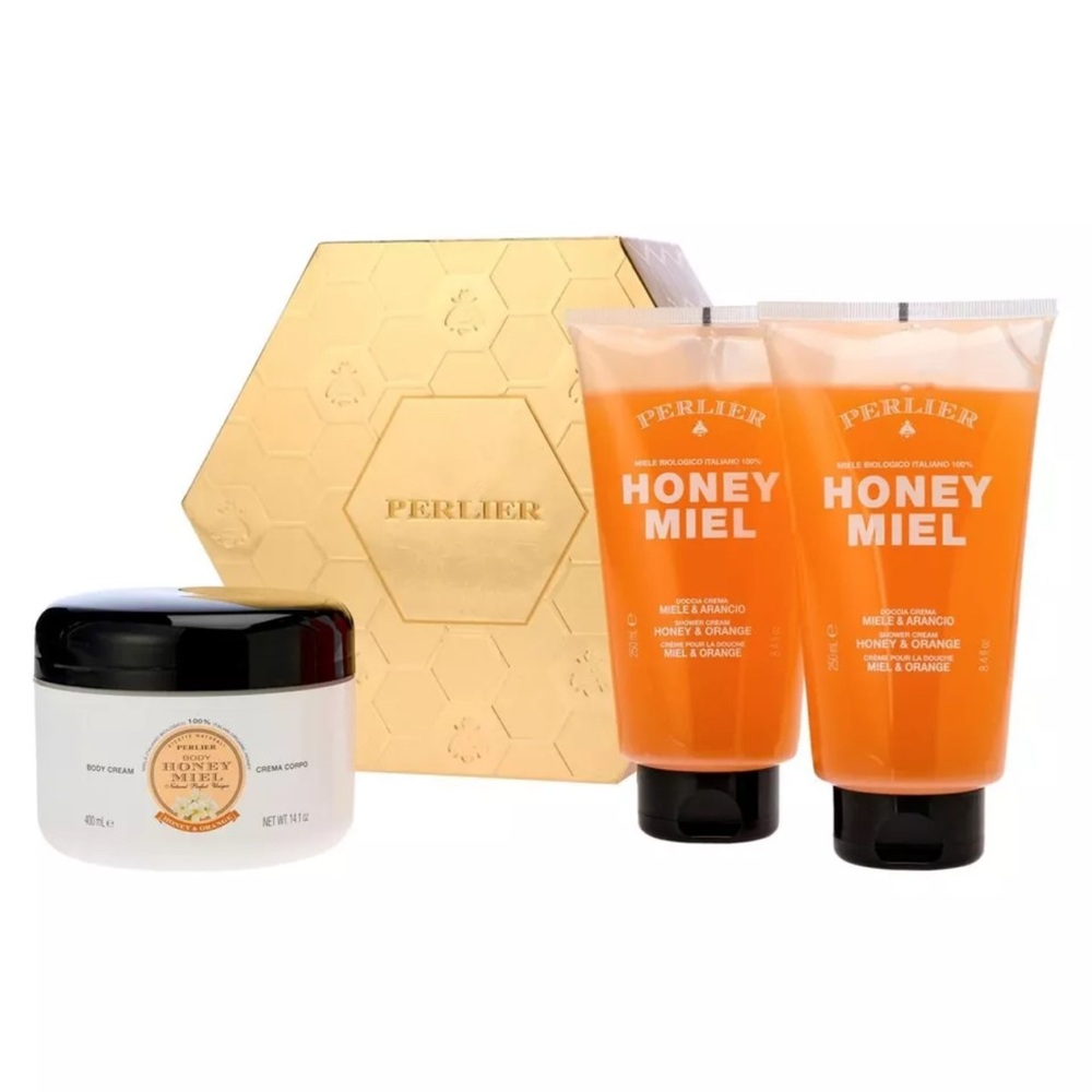 Perlier 3-piece Honey & Orange Bath & Body